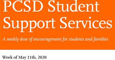 PCSD Student Support Services newsletter for May 11, 2020